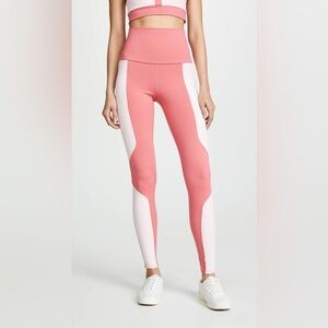 Live The Process Geometric Colorblock High Rise Leggings Pink Size XS
